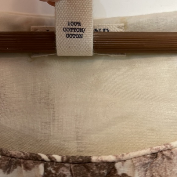 NWOT Sleeveless Floral Cotton Dress by Lands End Canvas - Picture 5 of 6